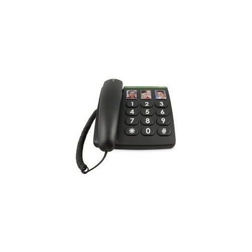 DORO PhoneEasy 331ph - Telefon mit Schnur - Schwarz (380003) afbeelding 1