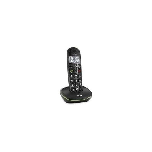 DORO PhoneEasy 110 - Schnurlostelefon mit Rufnummernanzeige/Anklopffunktion - DECT\GAP - Schwarz (380105) afbeelding 1