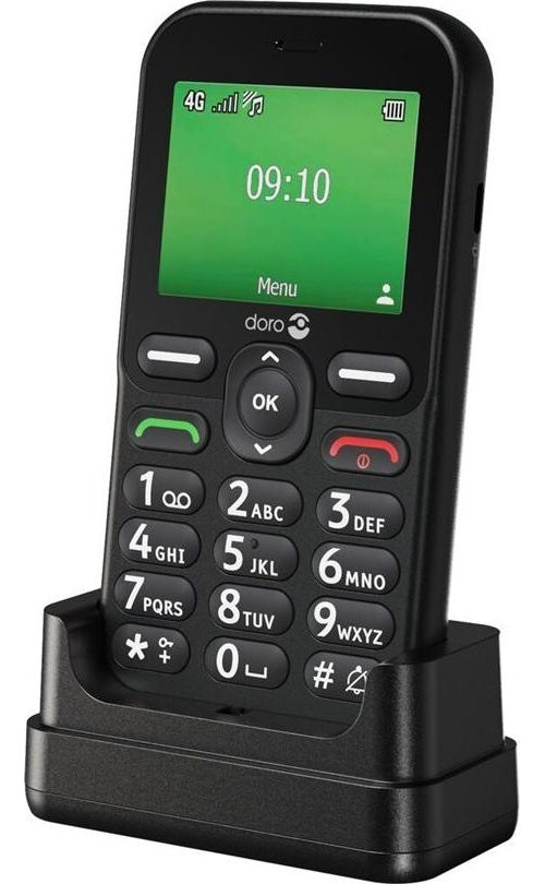 Doro LEVA E10 -  schwarz 4G Mobiltelefon mit Secure-Button, HD-Voice, Hörgerätekompatibilität (380592) afbeelding 1