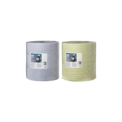 TORK Industrie-Putzrolle, 3-lagig, blau, 340 m Papierwischtücher, Tissue, perforiert, geprägt, - 1 Stück (128407) afbeelding 1