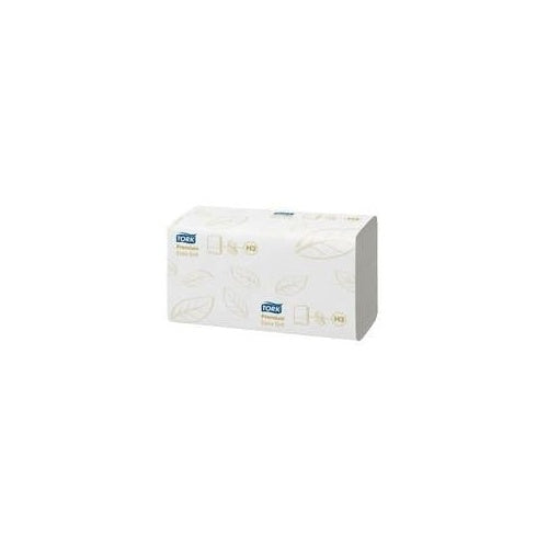 1 Karton TORK Falthandtuch Premium Extra Soft hochweiß 2-lagig mit Zick-Zack-Falzung afbeelding 1