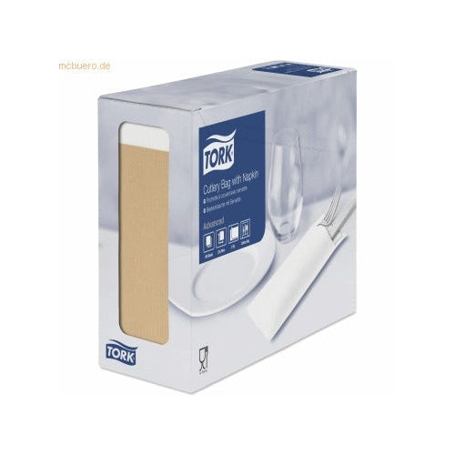 TORK 100 Bestecktaschen braun 6.0 x 19.5 cm (474637) afbeelding 1