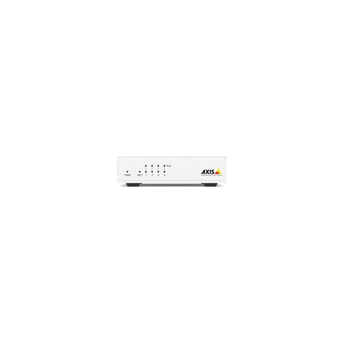 Axis D8004 - Switch - unmanaged - 4 x 10/100 (PoE+) + 1 x 10/100 - Desktop - PoE+ (60 W) - für AXIS M3067-P, P1455-LE, P1455-LE-3 License Plate Verifier Kit afbeelding 1
