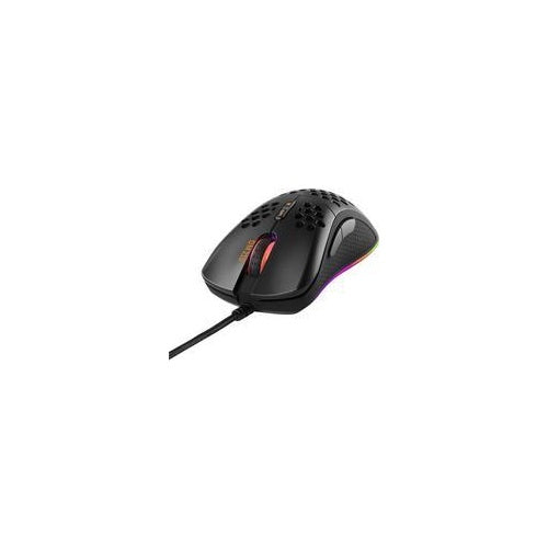 Deltaco DM210. Formfaktor: rechts. Geräteschnittstelle: USB Typ-A, Bewegung Auflösung: 6400 DPI, Tastentyp: Gedrückte Tasten, Knopfanzahl: 7, Scroll Typ: Rad. Farben der Beleuchtung: Blau, Grün, Rot. Energiequelle: Kabel. Produktfarbe: Schw afbeelding 1