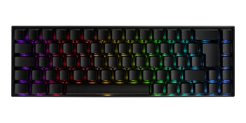 Deltaco mech. mini Gaming Tastatur RGB LED wireless schwar (GAM-100-DE) afbeelding 1