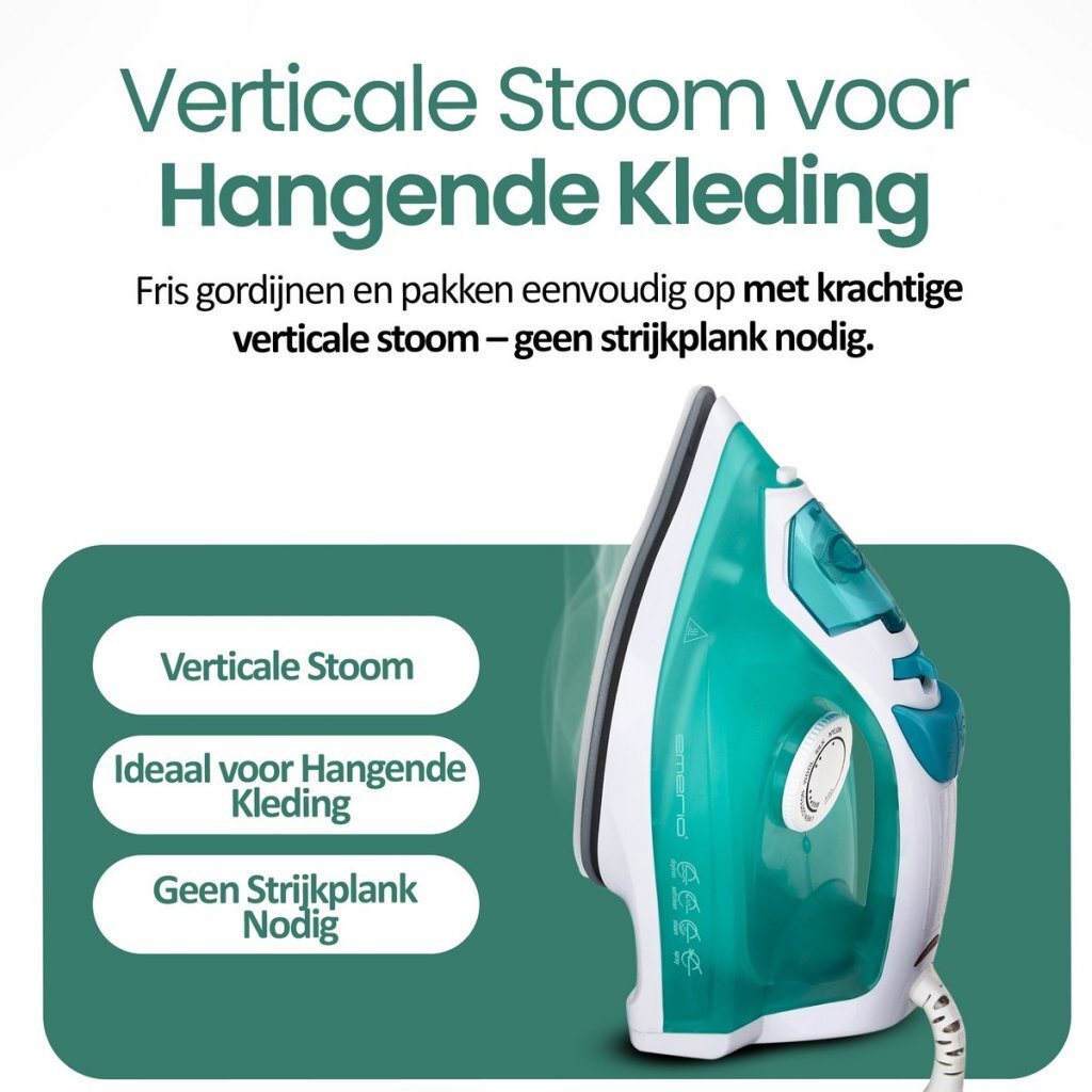 Emerio Steam Iron 2000W Light Blue/White SI-110298.4