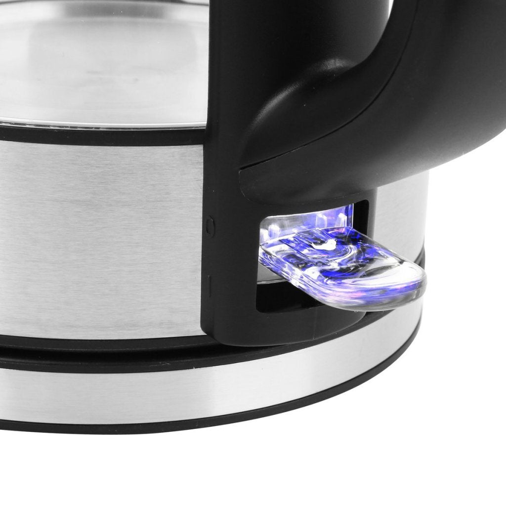 Emerio Glass Kettle 1.7 L 2200W Stainless Steel/Black WK-130126