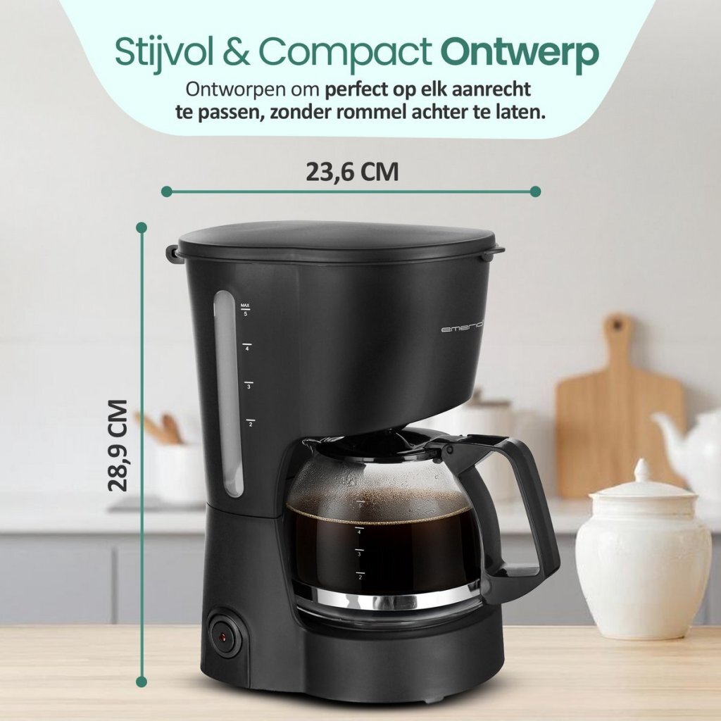 Emerio CME-116801 Compact Coffee Maker Black