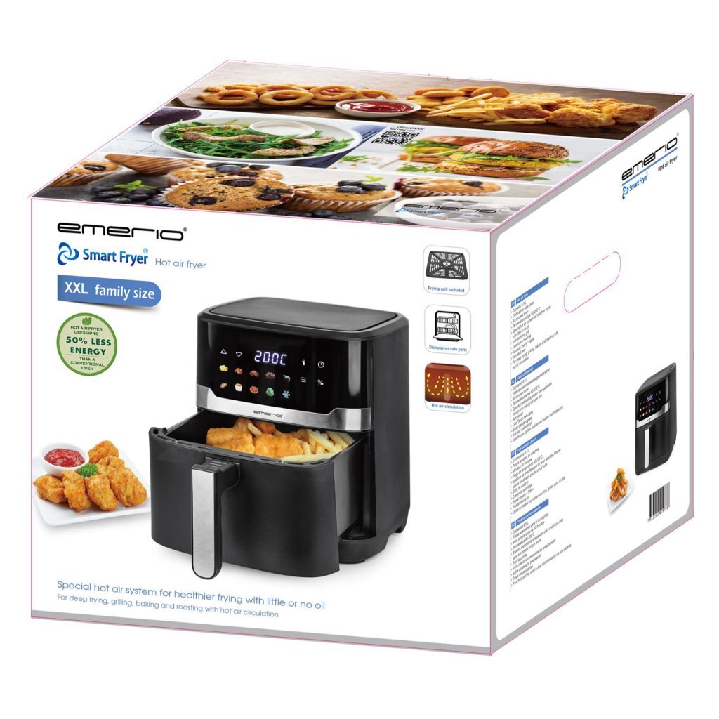 Emerio Air Fryer 6.5 L 1700W Black AF-132658.3