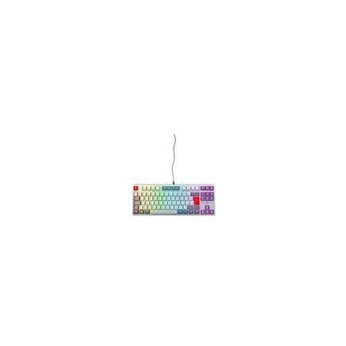 CHERRY XTRFY K4V2 - Retro Edition - Tastatur - RGB - 80% - TKL - Hintergrundbeleuchtung - USB - AZERTY - Französisch - Tastenschalter: CHERRY MX2A Red - Grau (CX-K4V2-RGB-TKL-RETRO-R-FRA) afbeelding 1