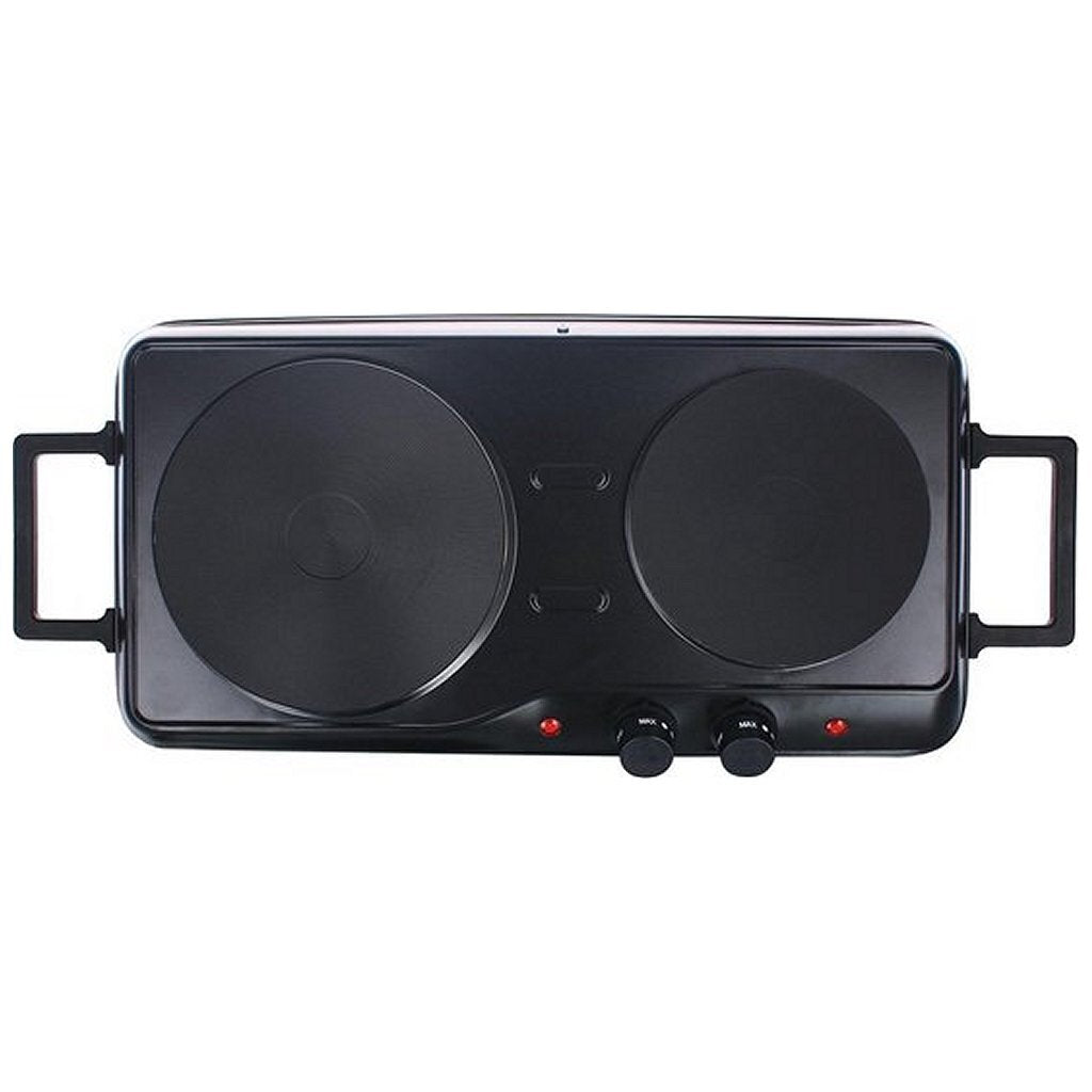 Emerio HP-114482.1 Double Electric Cooktop Black