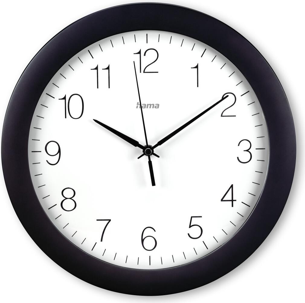 Hama DCF Radio-Controlled Wall Clock Tenerife - 35 cm - Black - 00185871