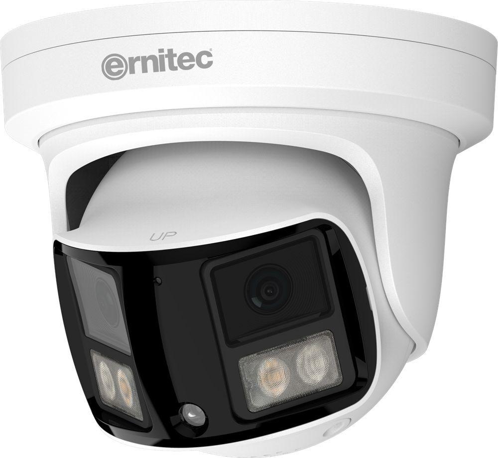 Ernitec Wolf Ultra 8MP Turret Camera, 190° Lens, IR/White Light, PoE, IP66, Model 0070-08129