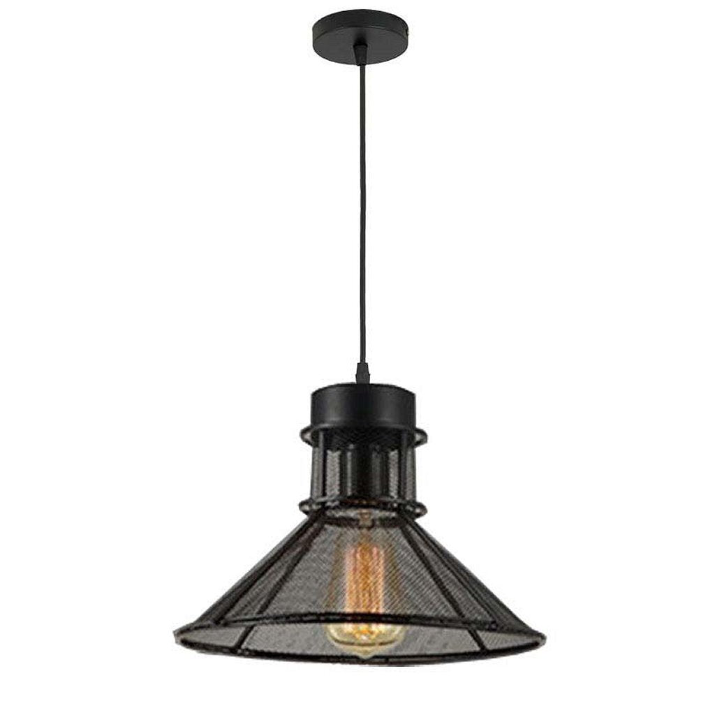 Homestyle Pro MK110-BB Industrial Pendant Lamp 28x18 cm Black/Metal