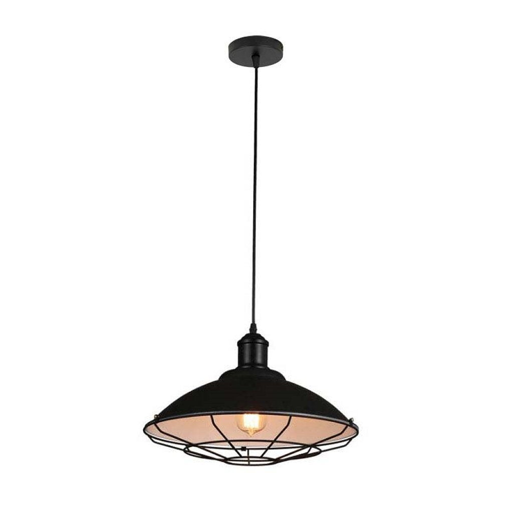 Homestyle Pro MK106-BB Industrial Pendant Lamp 40x25 cm Black/White/Metal
