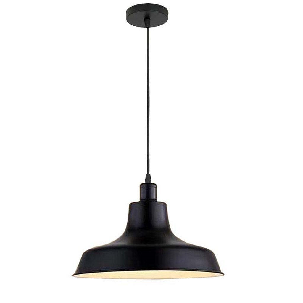 Homestyle Pro MK111-BB Industrial Pendant Lamp 36x22 cm Black/Metal