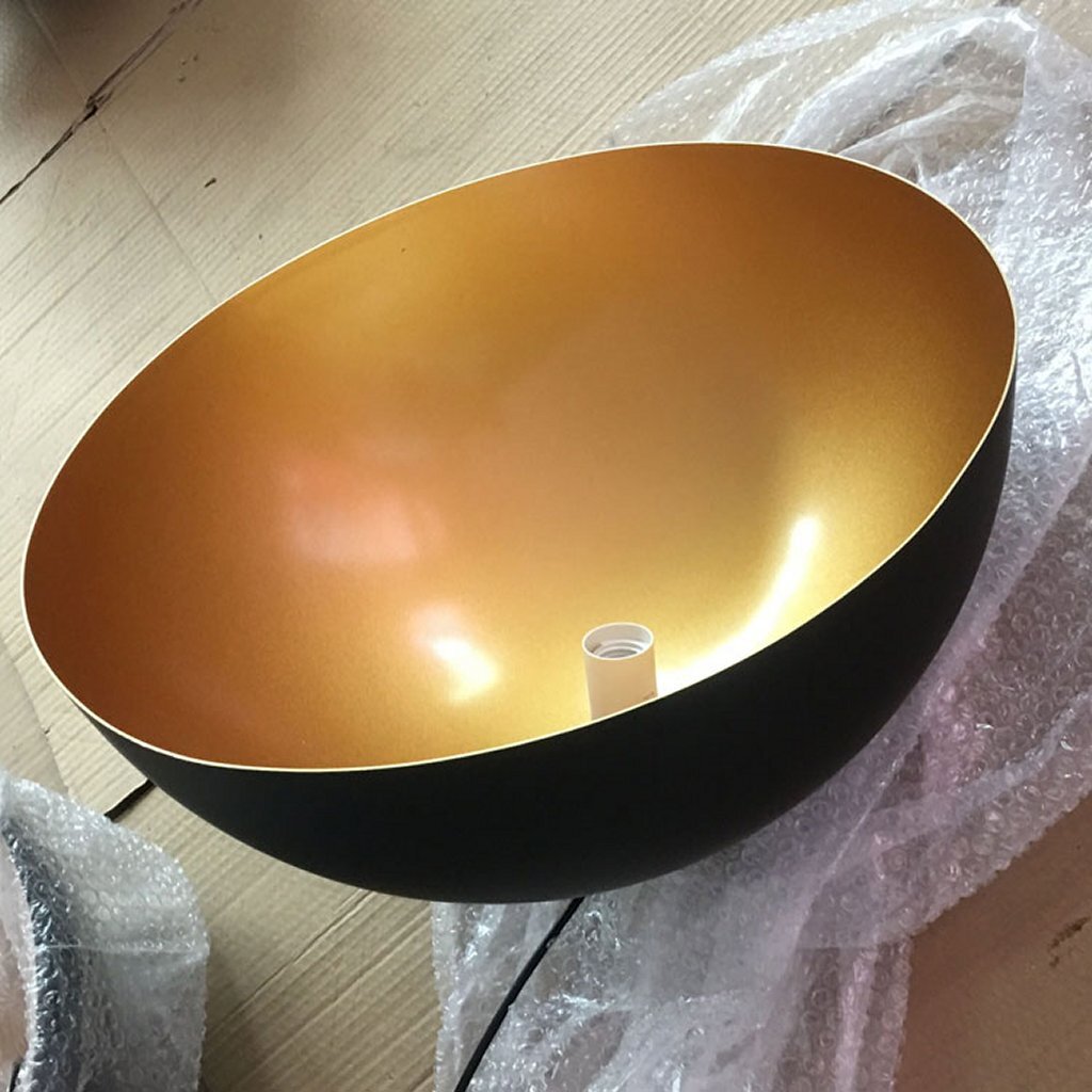 Homestyle Pro MK108-GB Industrial Pendant Lamp 35x17.5 cm Black/Gold/Metal