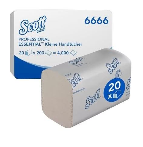 Scott Essential 2-Ply Paper Towels - 4,000 Towels - Interfold Design (6666)