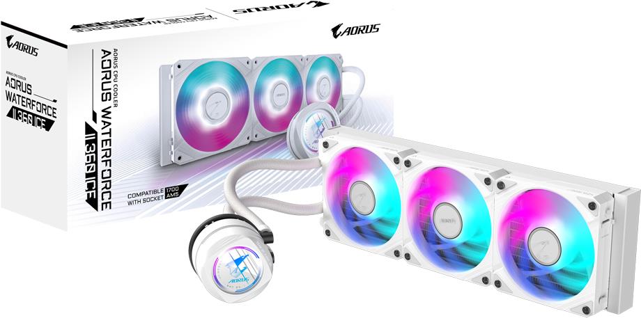 GIGABYTE AORUS WATERFORCE II 360 ICE - Liquid CPU Cooling System - Copper Socket LGA115x 360I