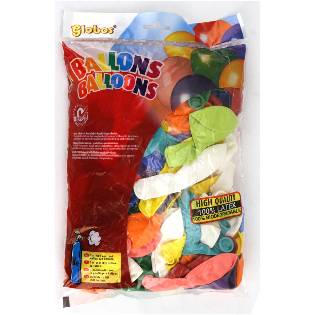 Globos Multicolor Balloons - 100 Pieces for Celebrations