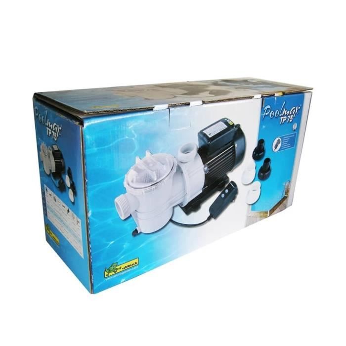 Ubbink Poolmax TP75 Filtration Pump - 0.75 CV - Max Flow Rate 14400 l/h