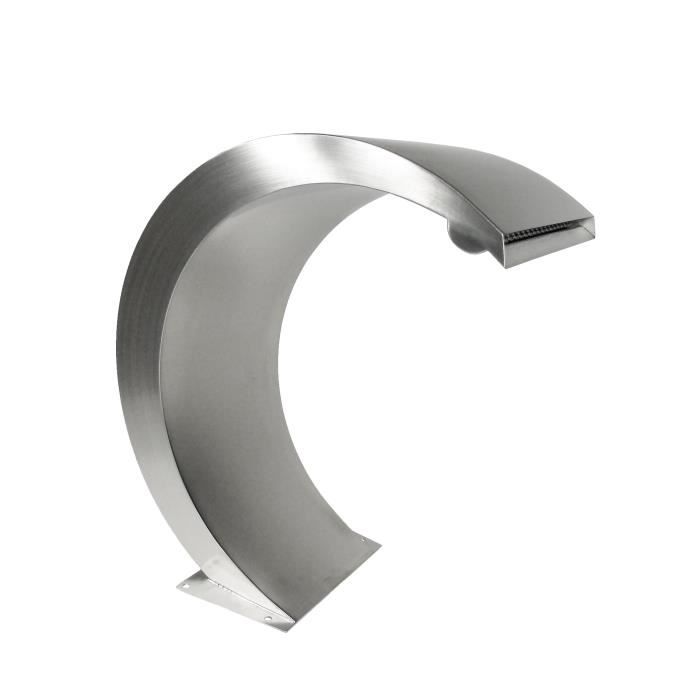 UBBINK Mamba LED Stainless Steel Waterfall for Pools - Integrated Blue LED Lighting