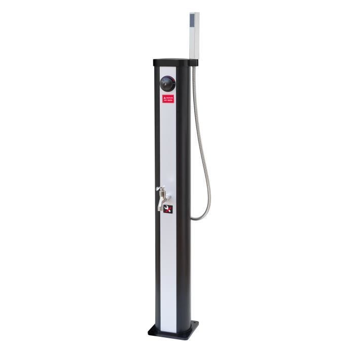 UBBINK Solaris ELITE Outdoor Solar Shower - 18 L Tank with Mixer Tap and Hand Shower - Ø15 x H118 cm