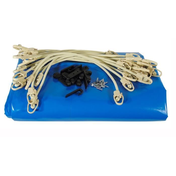 UBBINK Winter and Safety Cover - Octagonal 430 Wooden Pool - Blue - 550 g Thick