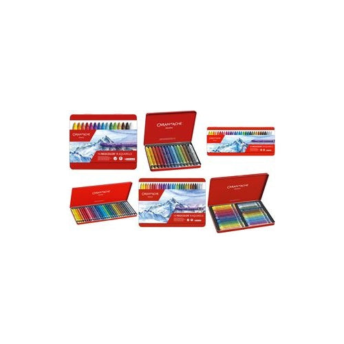 CARAN D'ACHE Aquarell-Wachsmalstift NEOCOLOR II, 15er Etui runde Wachspastelle mit Papierhülle, Wasservermalbare, - 1 Stück (7500.315) afbeelding 1