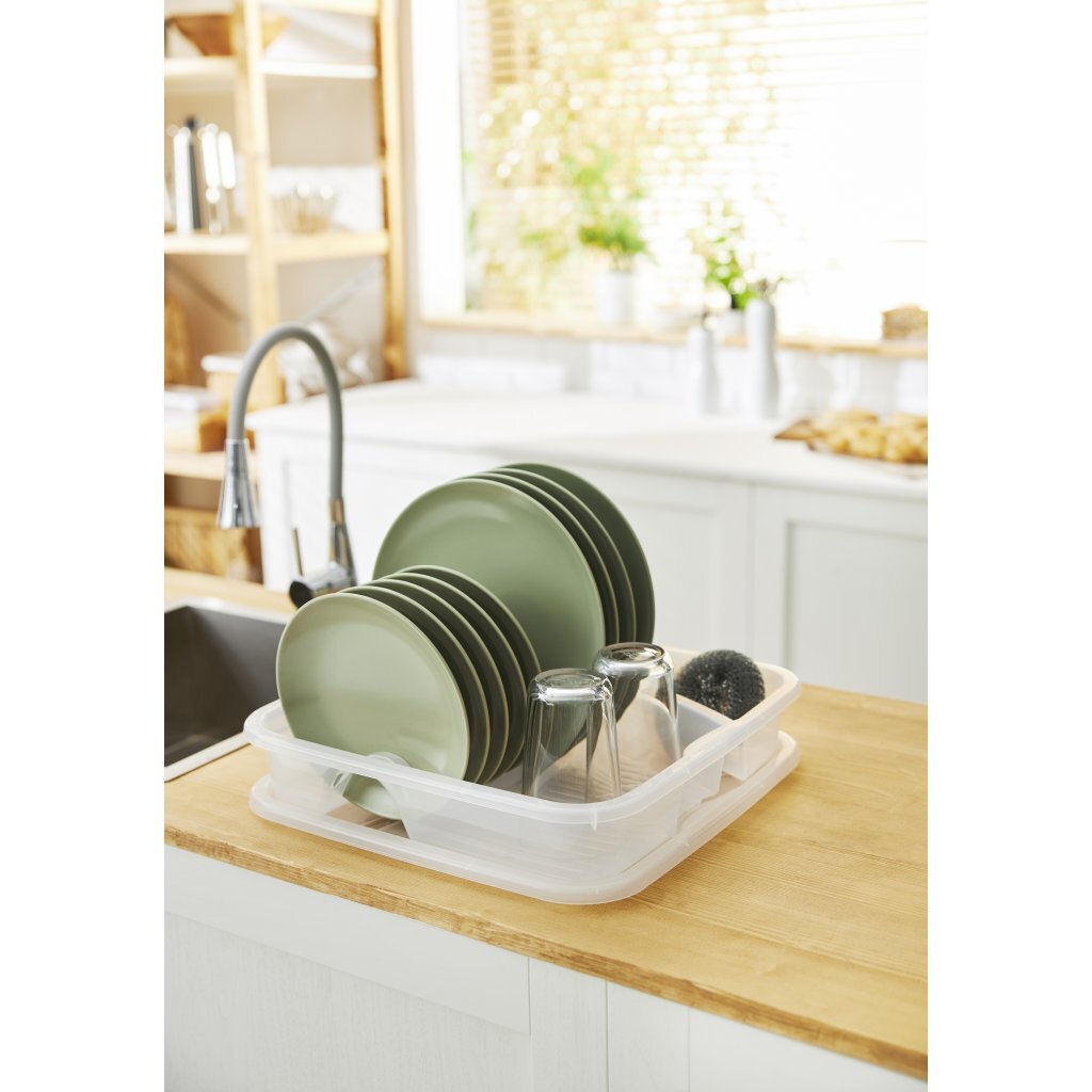 Rotho Geometric Drying Rack Transparent