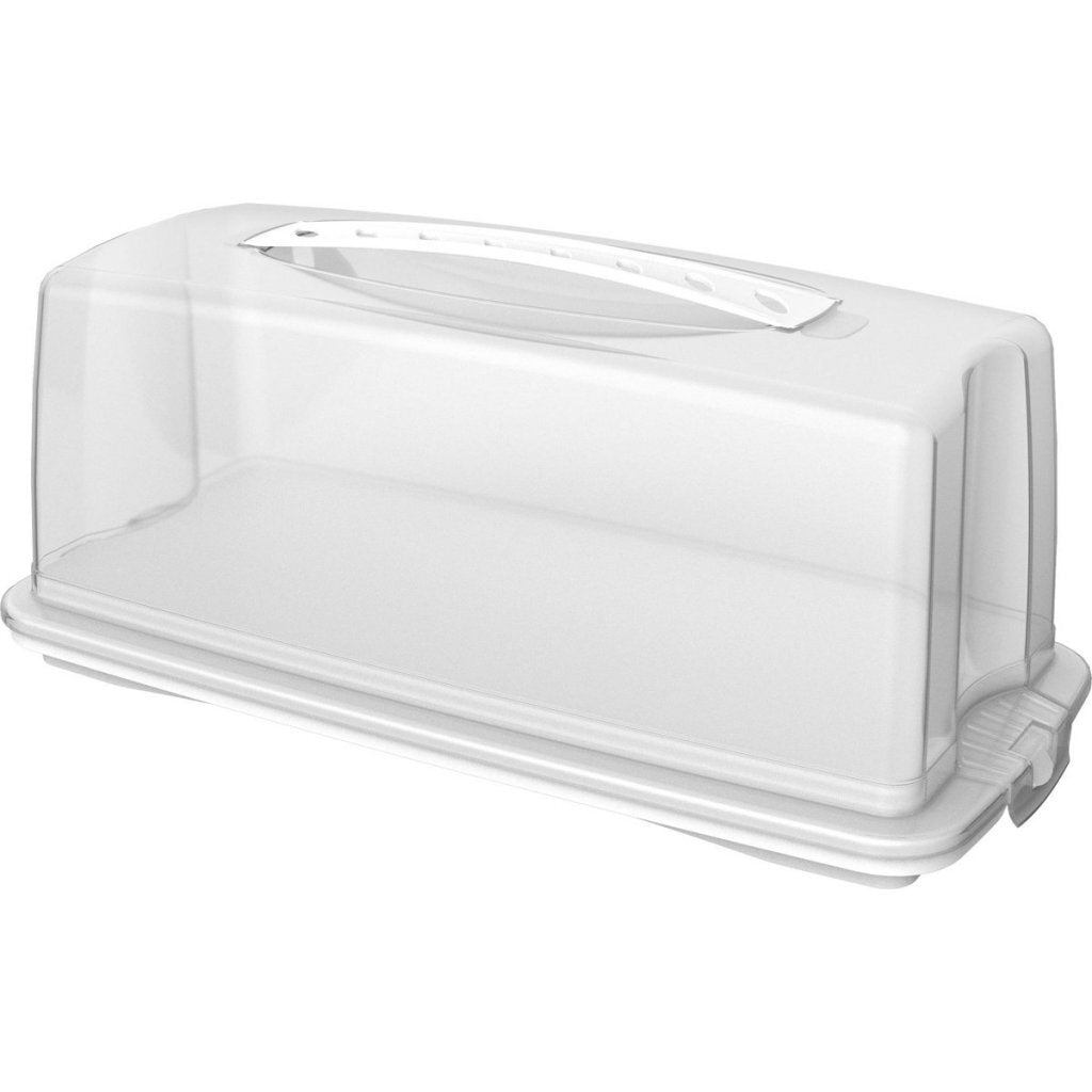 Rotho Fresh Rectangular Cake Box 36x16.5x16.5 cm White/Transparent