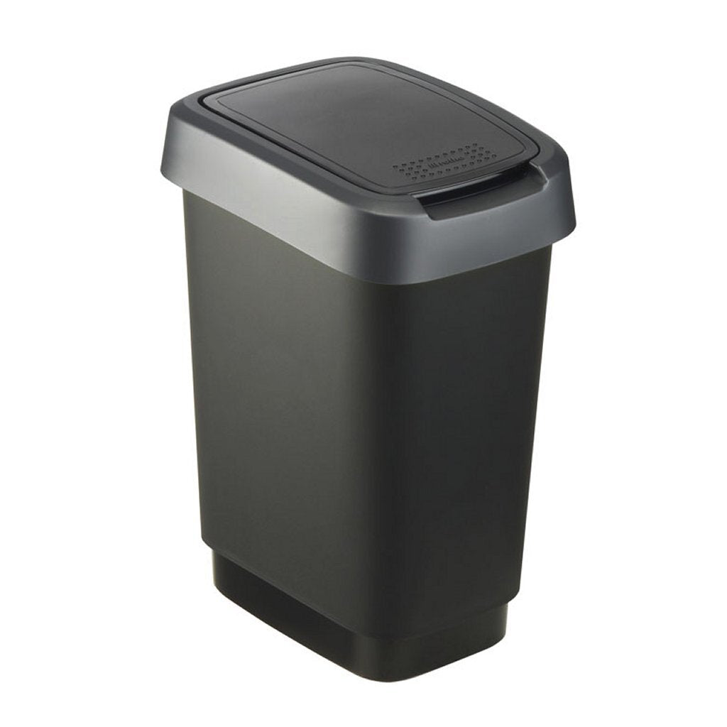 Rotho Twist Waste Bin 10 L Black