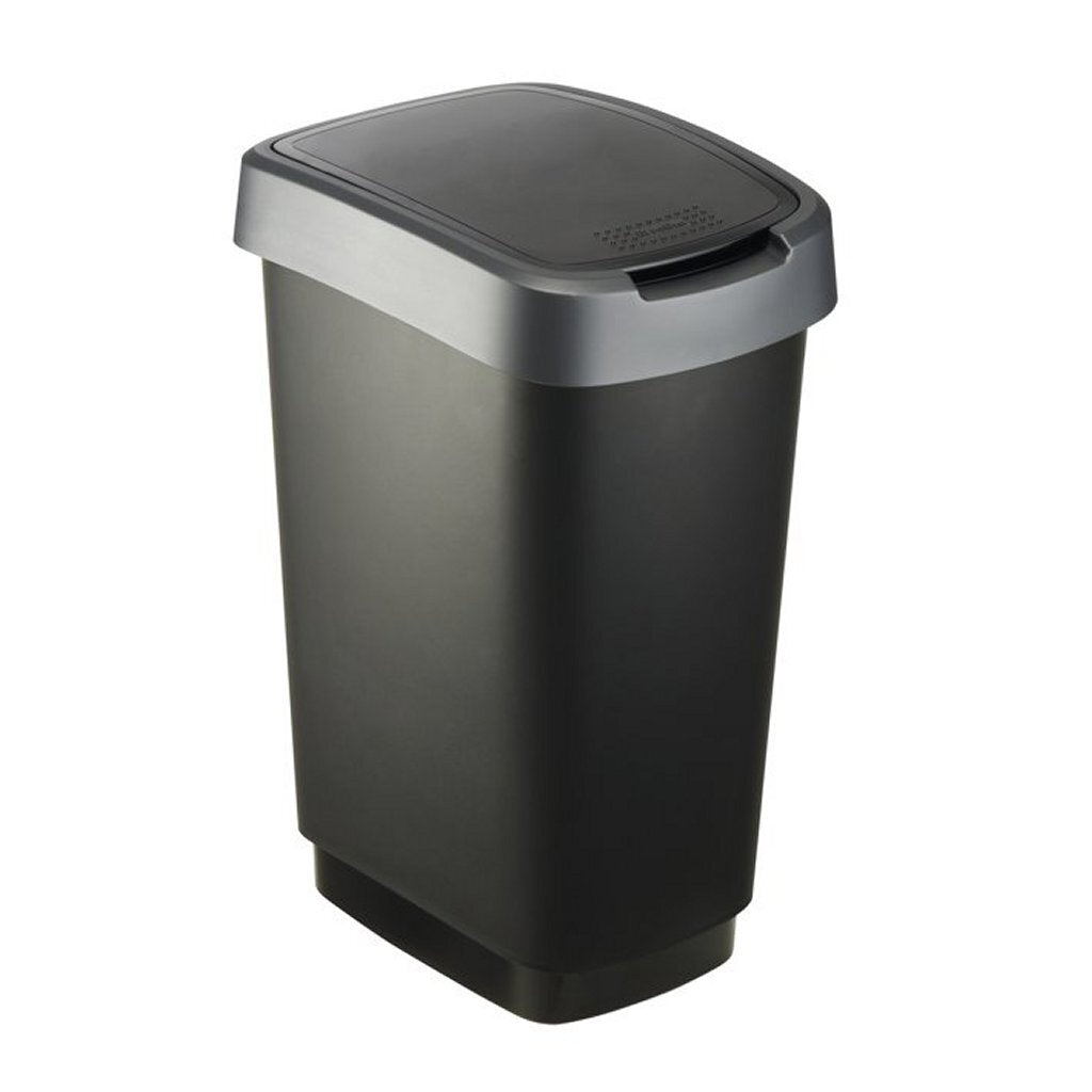 Rotho Twist Waste Bin 25 L Black