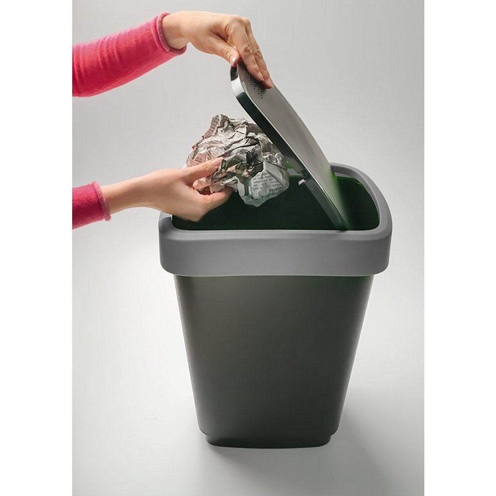 Rotho Twist Waste Bin 50 L Black