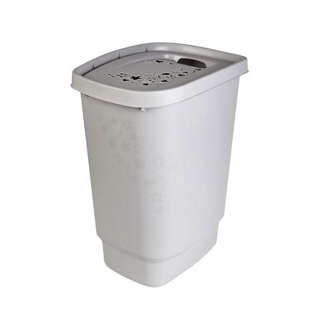 Rotho Flowers Laundry Basket 55 L Grey