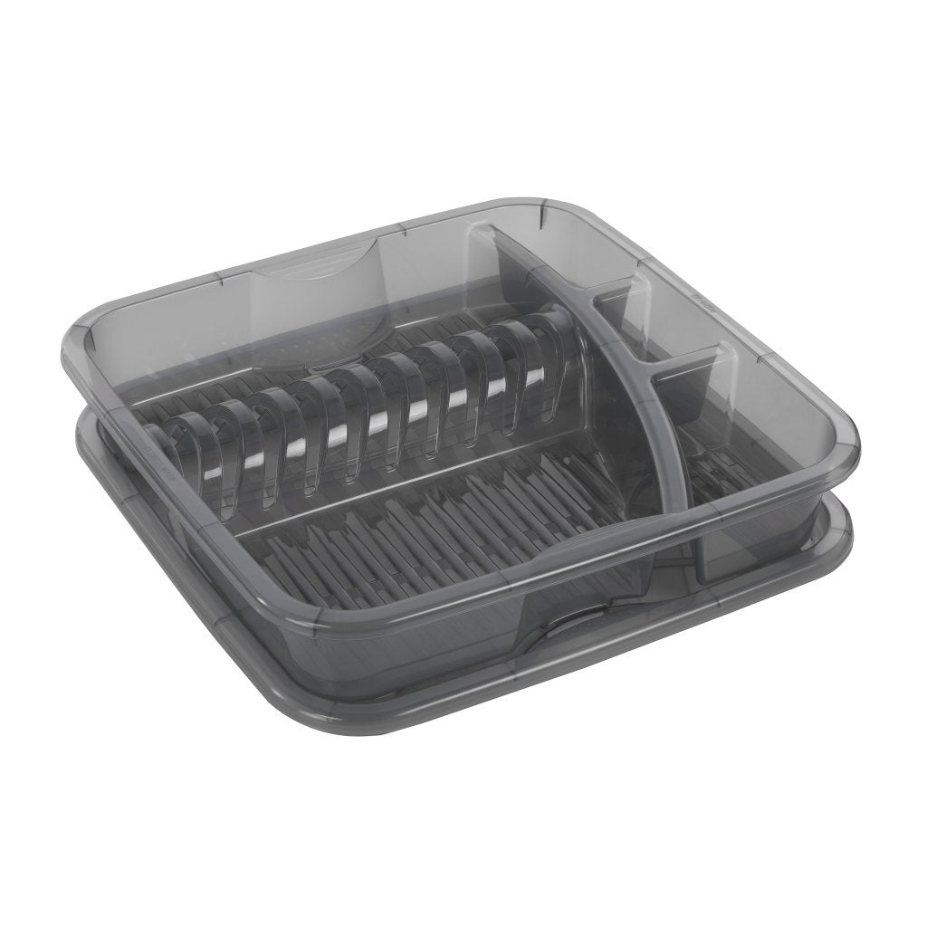 Rotho Geometric Drying Rack Anthracite 39.5 x 39.5 x 8 cm