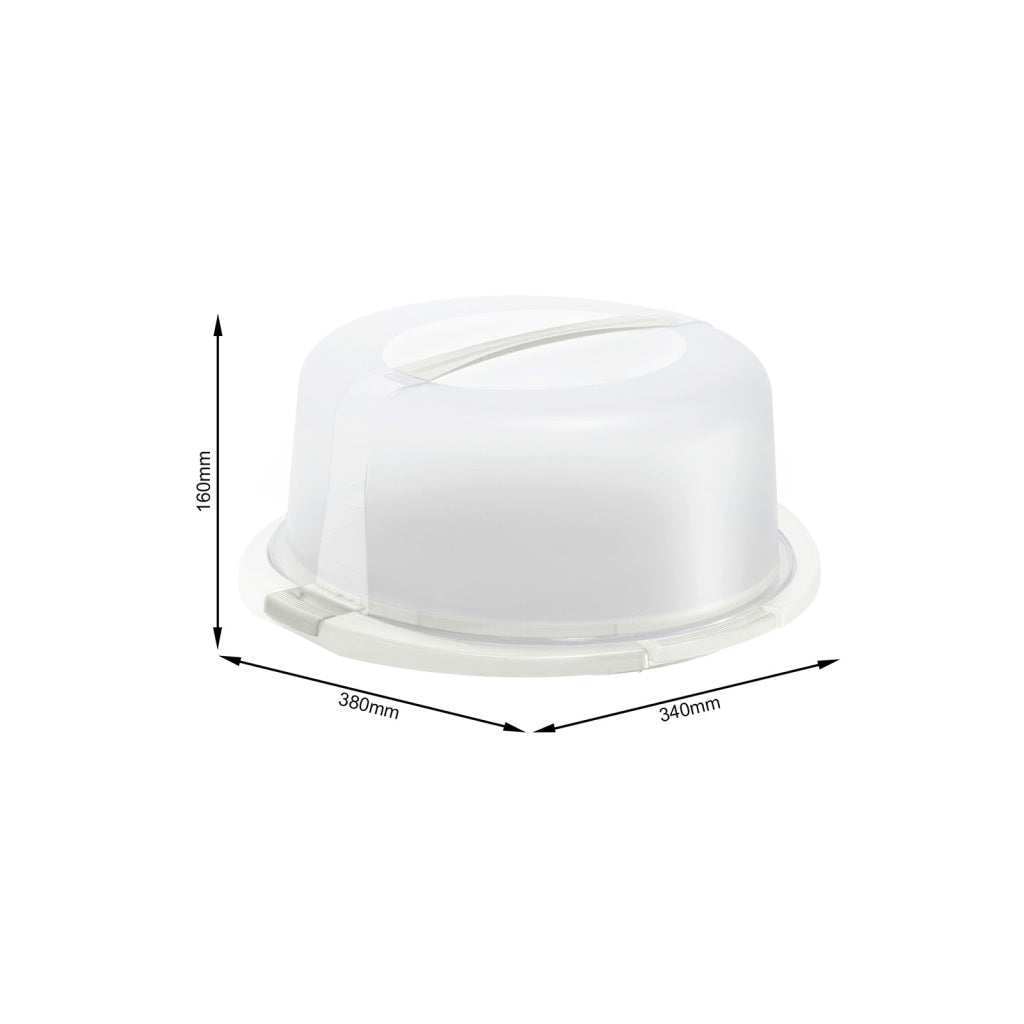 Rotho Fresh Cake Box Cool & White