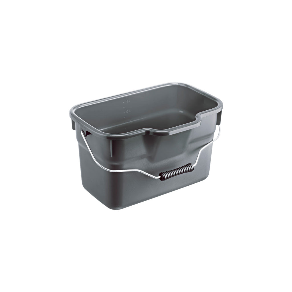 Rotho Basic Rectangular Bucket 12 L Anthracite