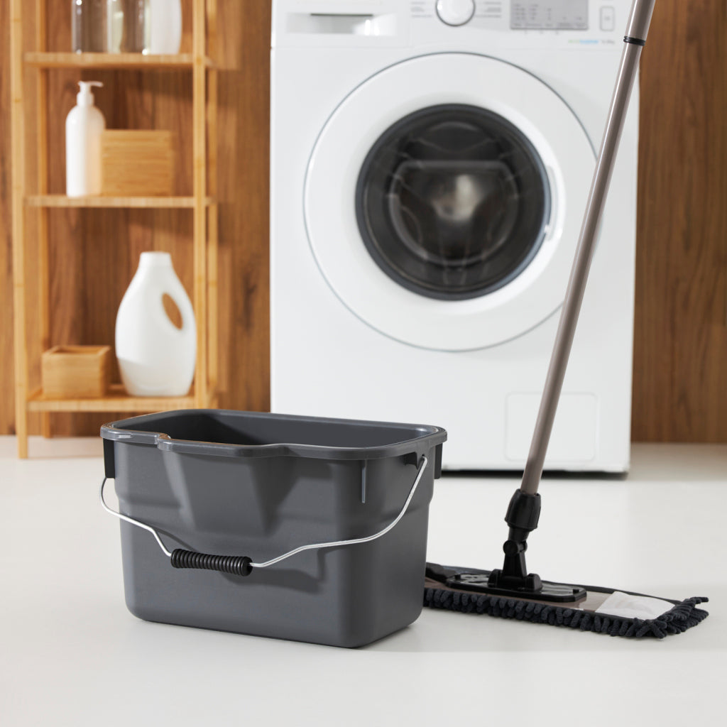 Rotho Basic Rectangular Bucket 12 L Anthracite
