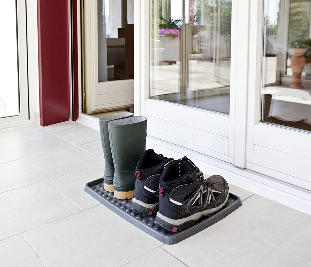 Rotho Drops Shoe Mat 48x48 cm Anthracite