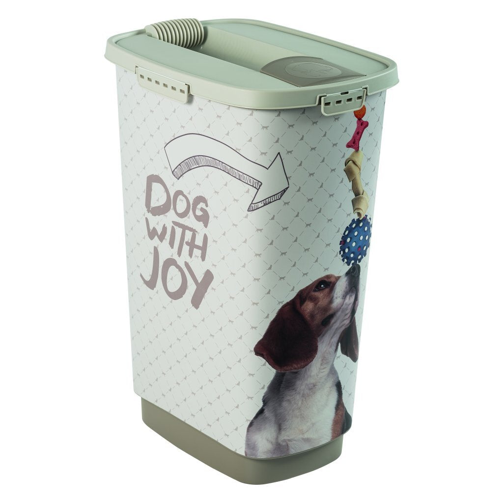 Rotho Cody Dog Pet Food Container 50 L Cappuccino/Sand