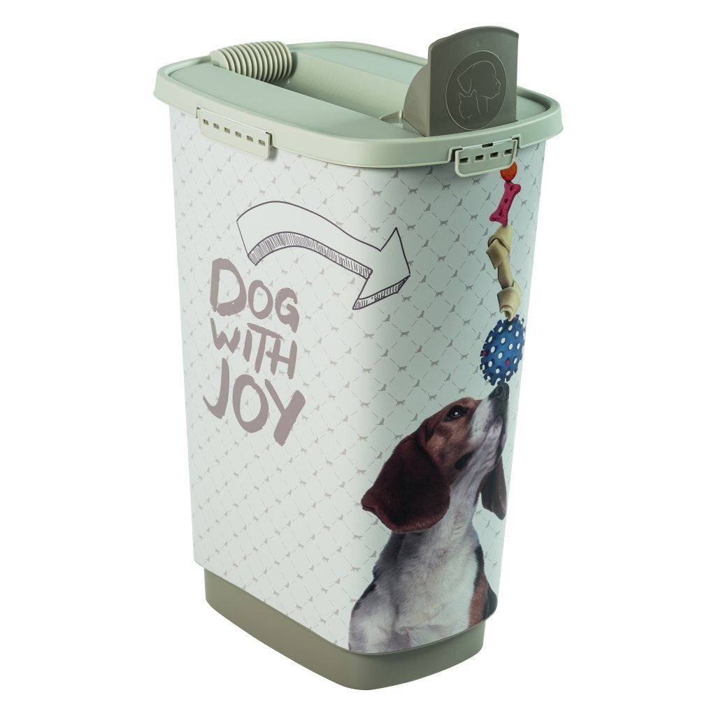 Rotho Cody Dog Pet Food Container 50 L Cappuccino/Sand