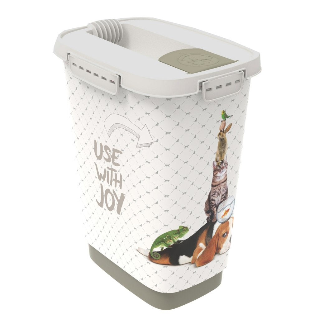 Rotho Cody Pet Food Container 10 L Cappuccino/Zand