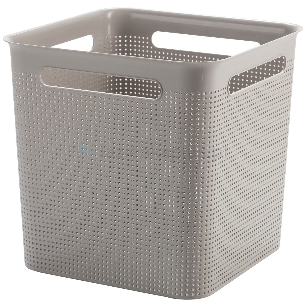 Rotho BRISEN Storage Basket 29.1x29.1x28.1 cm 18 L Cappuccino