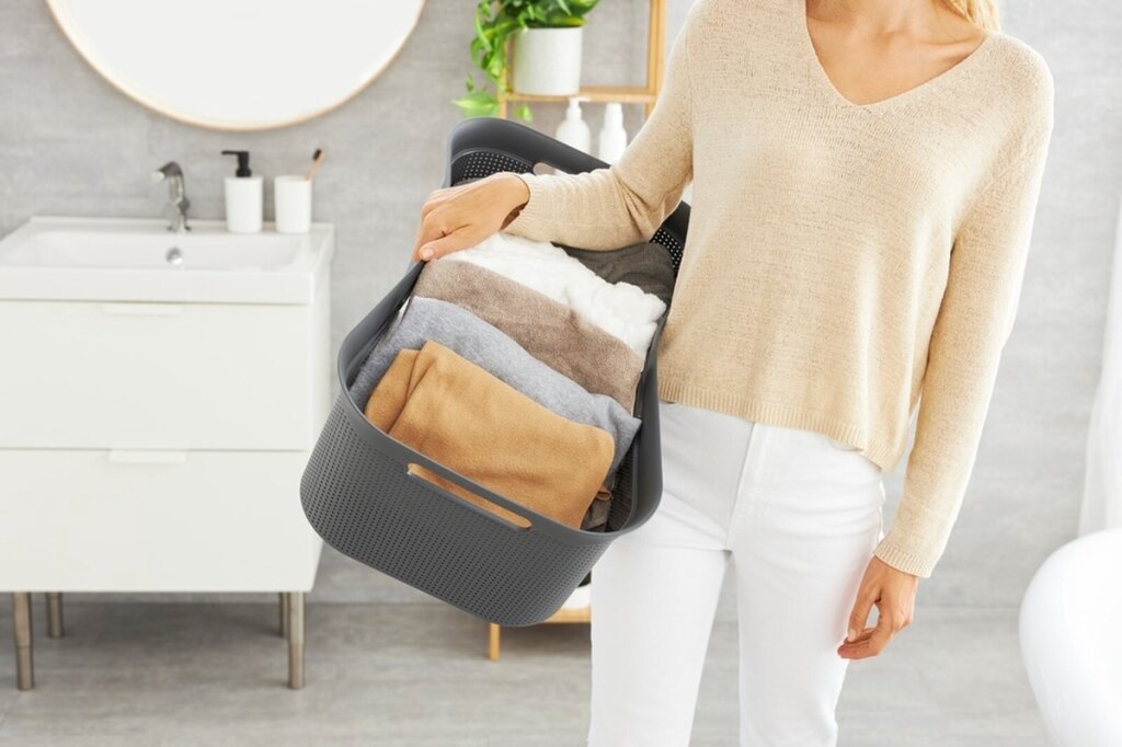 Rotho Flexible Laundry Basket Brisen 41 L Anthracite