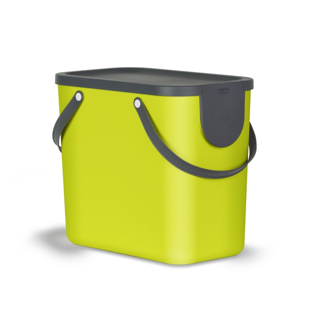 Rotho Albula Waste Separation Bin 25 L Lime Green