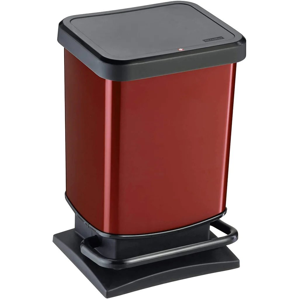 Rotho Paso Pedal Bin 20 L Red Metallic
