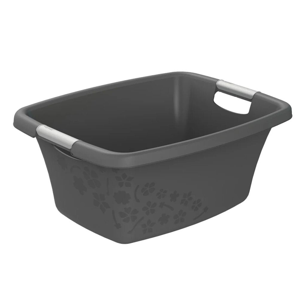 Rotho Flowers Laundry Basket 25 L Anthracite