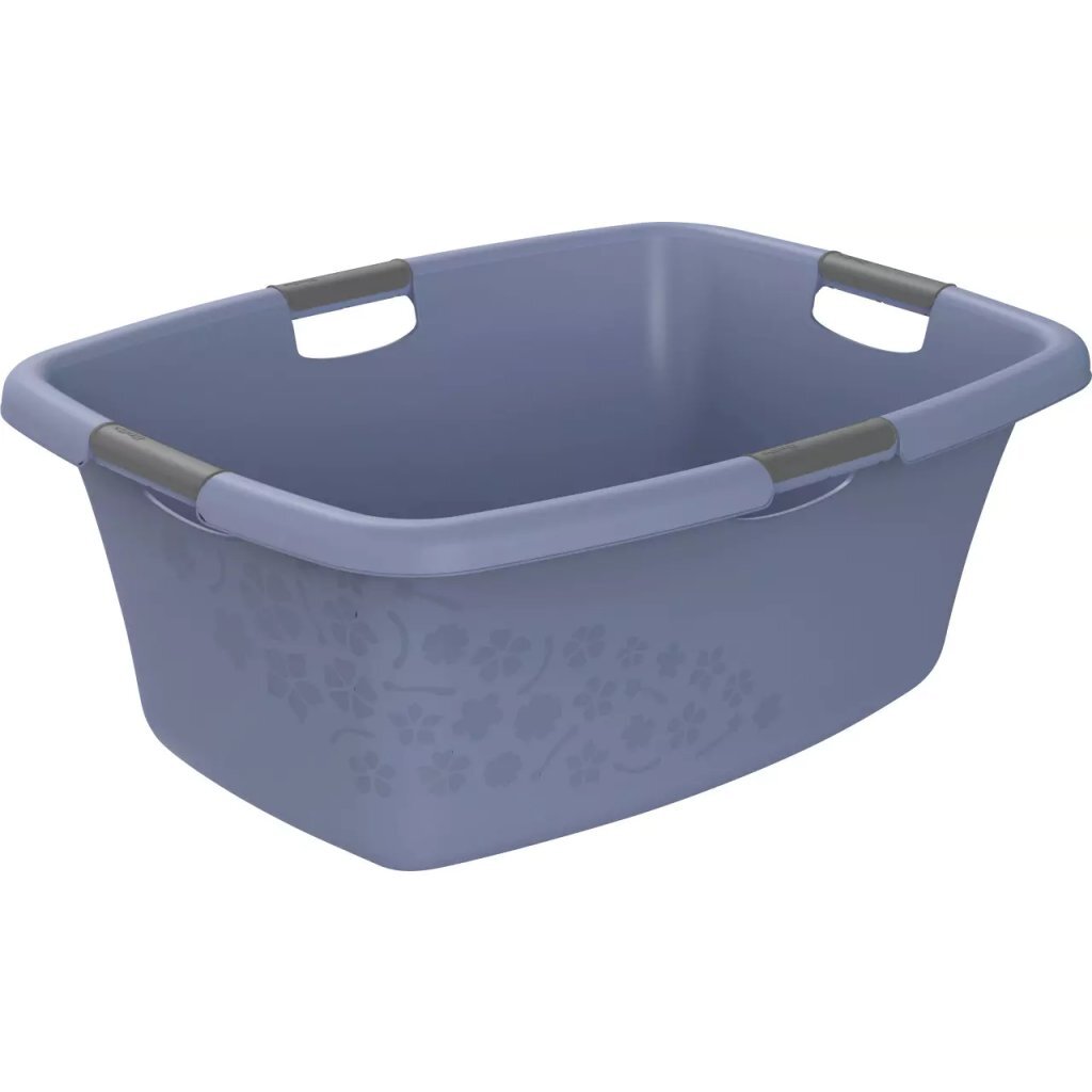 Rotho Flowers Laundry Basket 50 L Horizon Blue