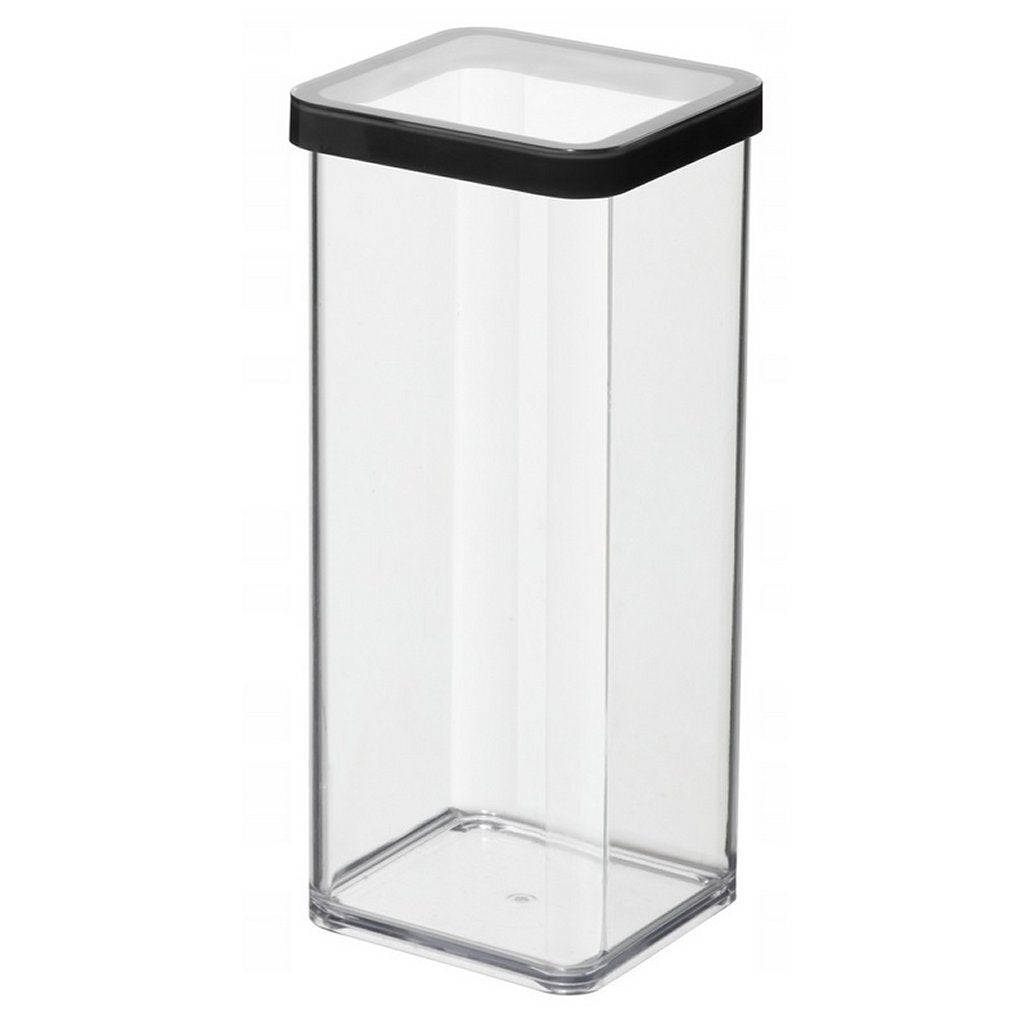 Rotho LOFT Storage Box 10x10x21 cm 1.5 L Black/Transparent